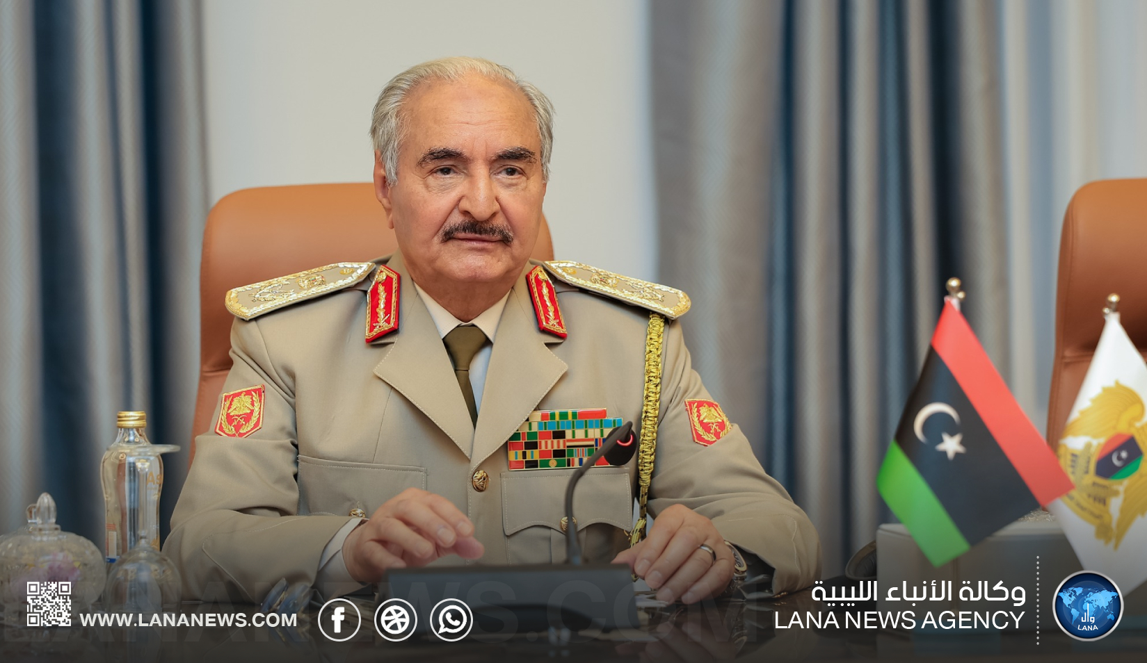 القائد العام يُهنئ الليبيين بالذكرى الثانية عشرة لثورة الكرامة