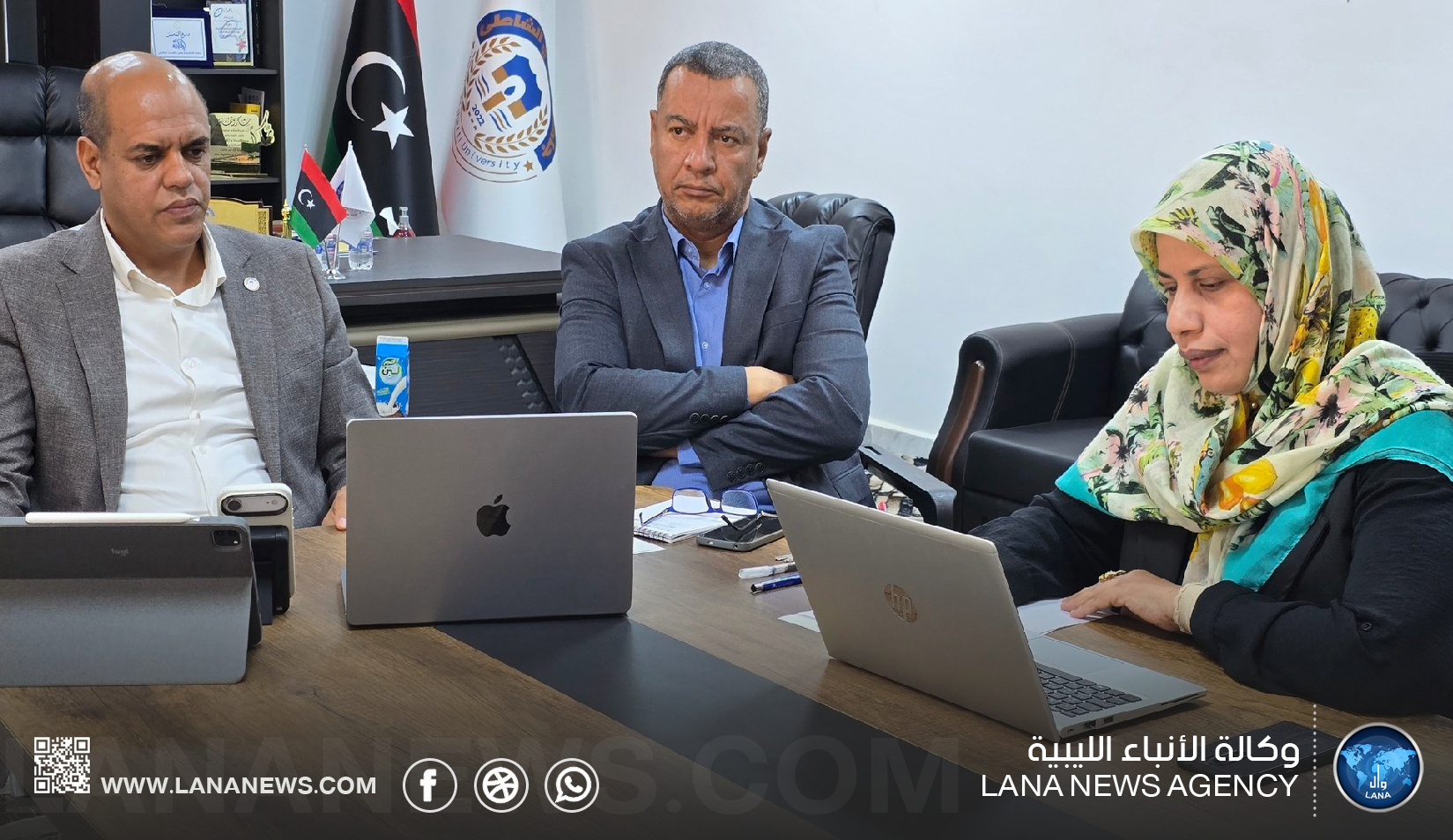 جامعة وادي الشاطئ توقع اتفاقية تعاون مع شركة تدريب بريطانية