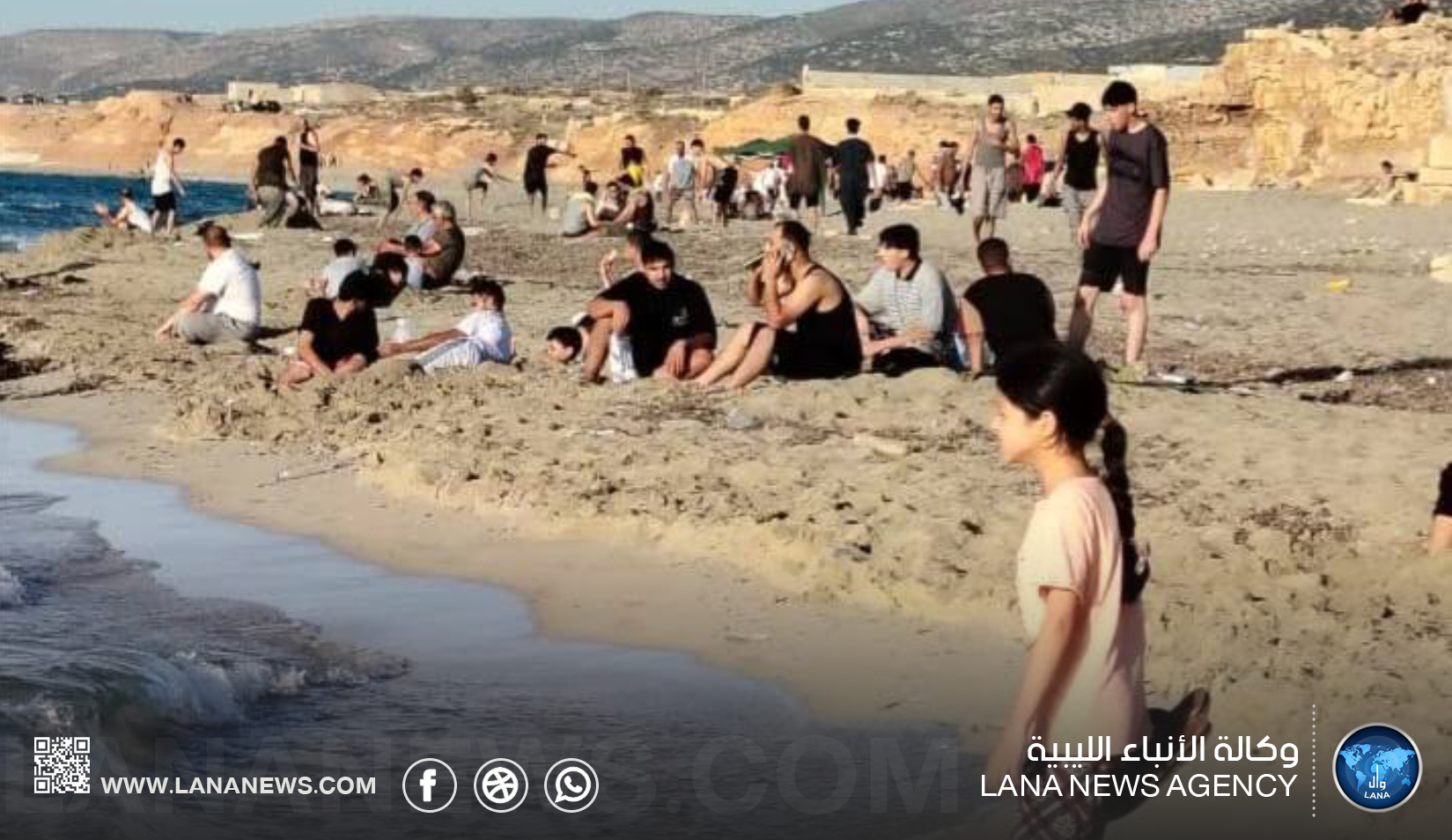 الإنقاذ البحري بطلميثة تدعو المصطافين إلى تجنب السباحة بسبب اضطراب البحر
