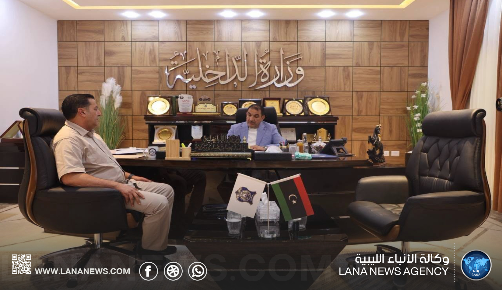 أبو زريبة يبحث تطوير البحث الجنائي والتفتيش وأمن سرت