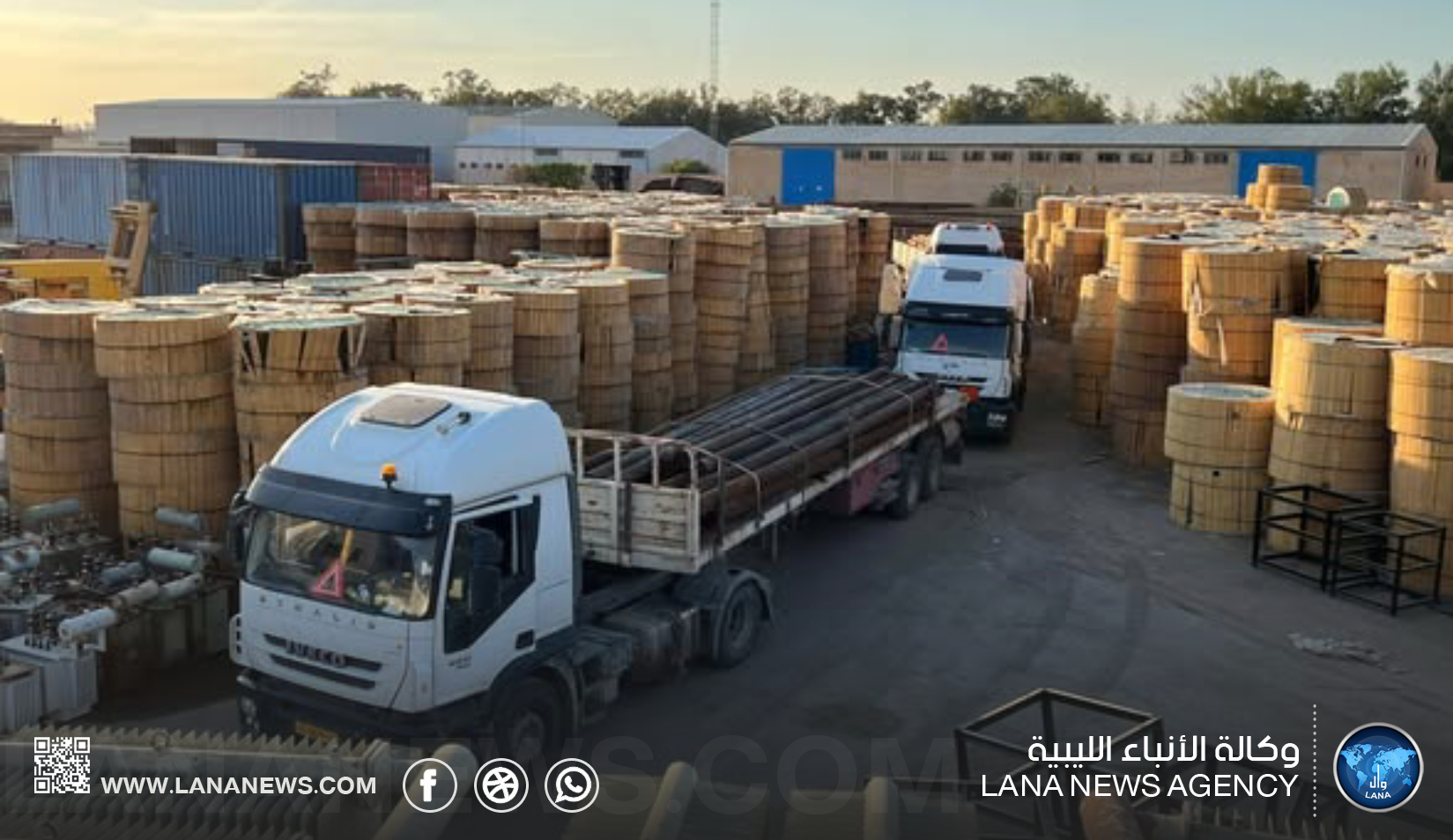 الشركة العامة للكهرباء ترسل معدات لدعم شبكة غات وإصلاح الأضرار الناجمة عن السيول