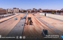 استمرار أعمال تطوير البنية التحتية بشارع جمال عبد الناصر في سبها