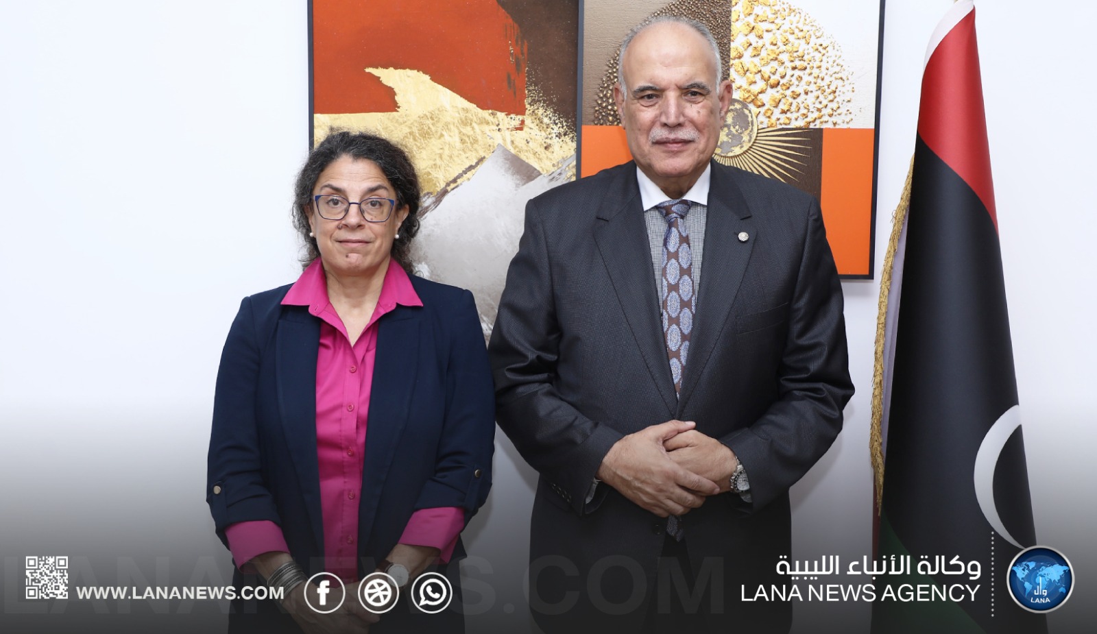 بوشناف يستقبل ستيفاني خوري ويبحثان أوضاع السجون والاستعدادات للمؤتمر الدولي الأول للعدالة والإصلاح
