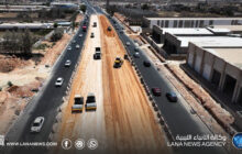 صندوق التنمية يواصل تطوير طريق الهواري لرفع كفاءة الحركة في بنغازي