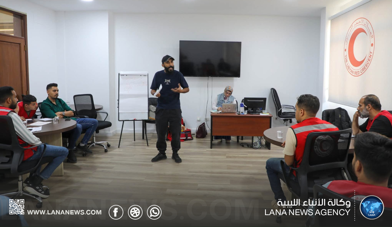 الهلال الأحمر ببنغازي يختتم دورة لإعداد مدربي الإسعافات الأولية (TOT)