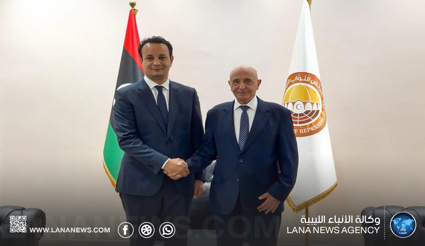رئيس مجلس النواب يبحث مع مدير صندوق التنمية مستجدات الإعمار وأزمة الكهرباء
