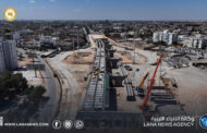 جسر طريق طرابلس يقترب من الإنجاز بطول 650 مترًا و6 حارات مرورية