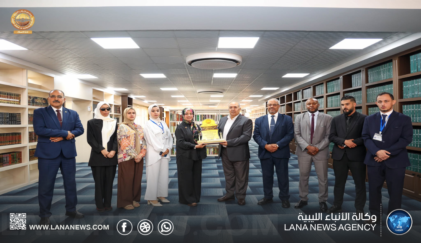 تكريم رئيس ديوان مجلس النوّاب تقديرًا لدعمهِ إنشاءِ المكتبة البرلمانية