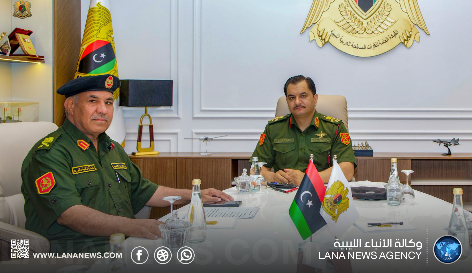 نائب القائد العام يبحث مع رئيس أركان قوات حرس الحدود الأوضاع الأمنية