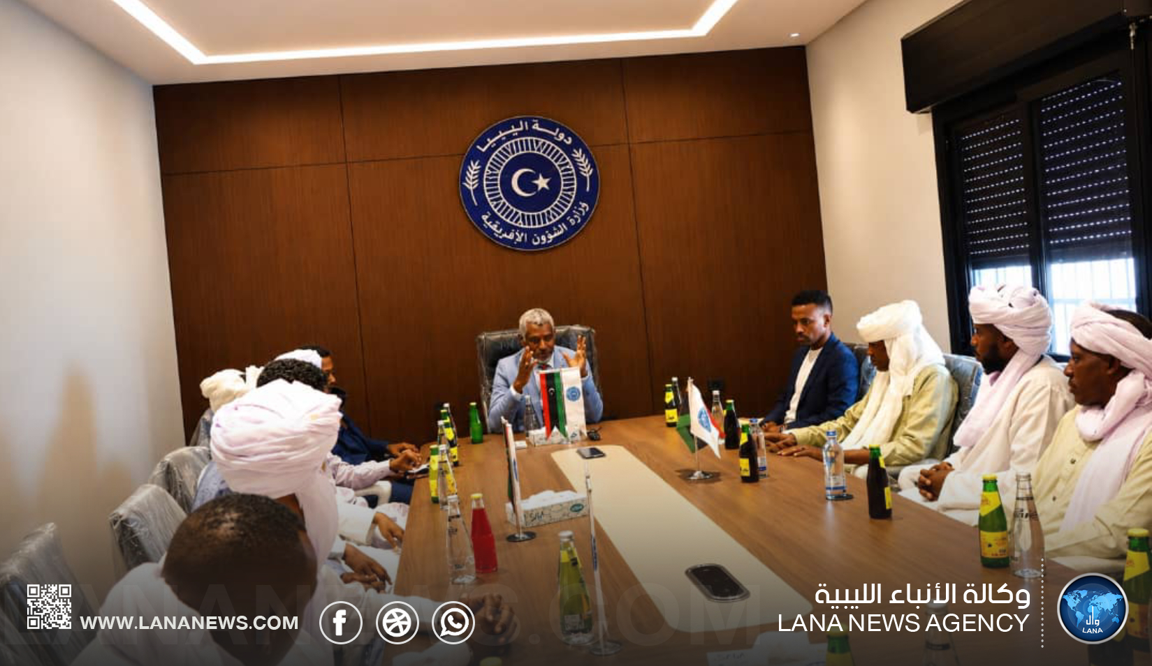 وزير الشؤون الأفريقية يُؤكد دعمه لمبادرات شباب قبيلة التبو