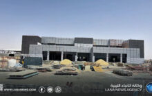 85% نسبة الإنجاز في مشروع إنشاء صالة مطار الجفرة المدني