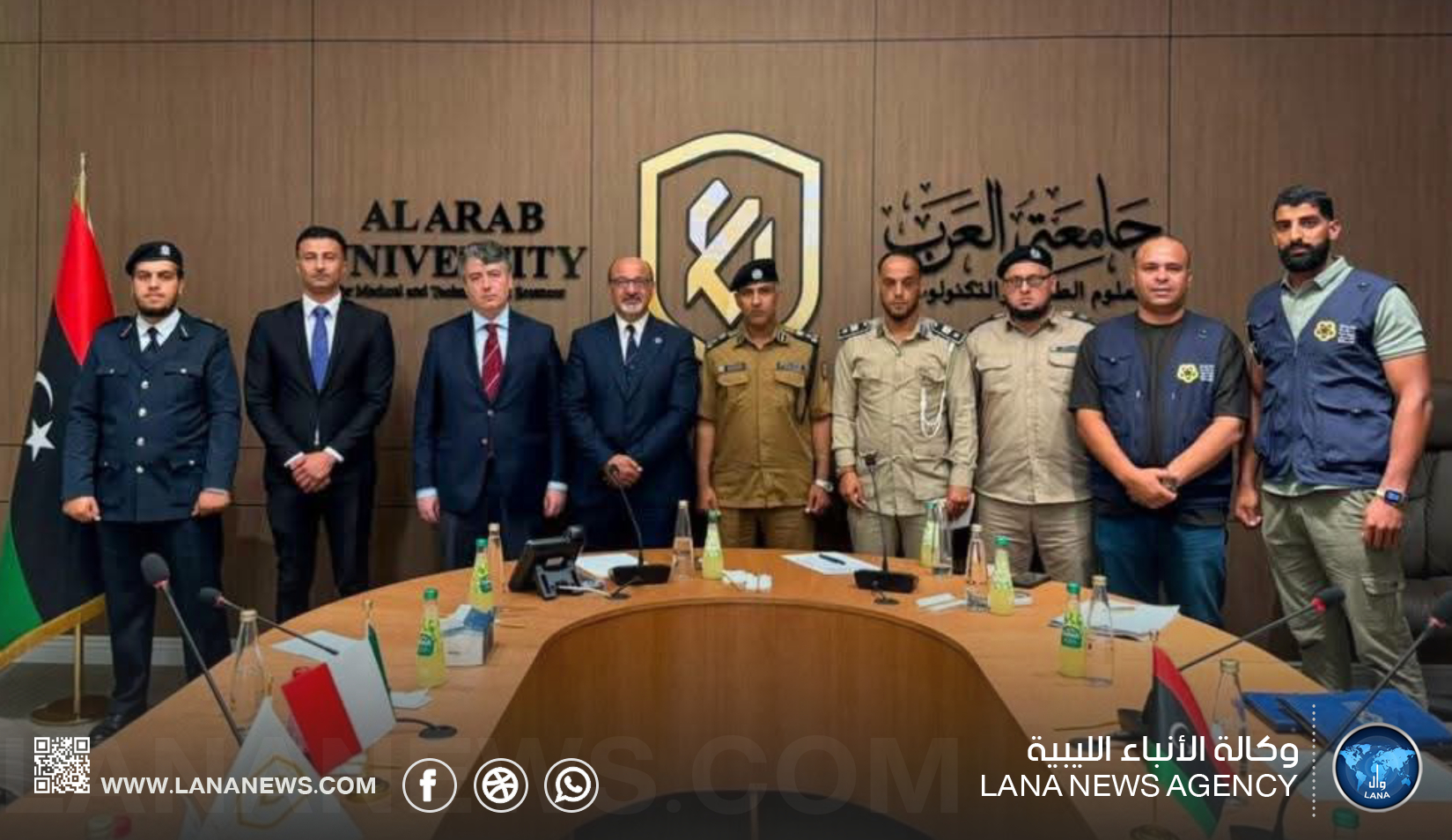 تعاون ليبي إيطالي لمكافحة حرائق الغابات