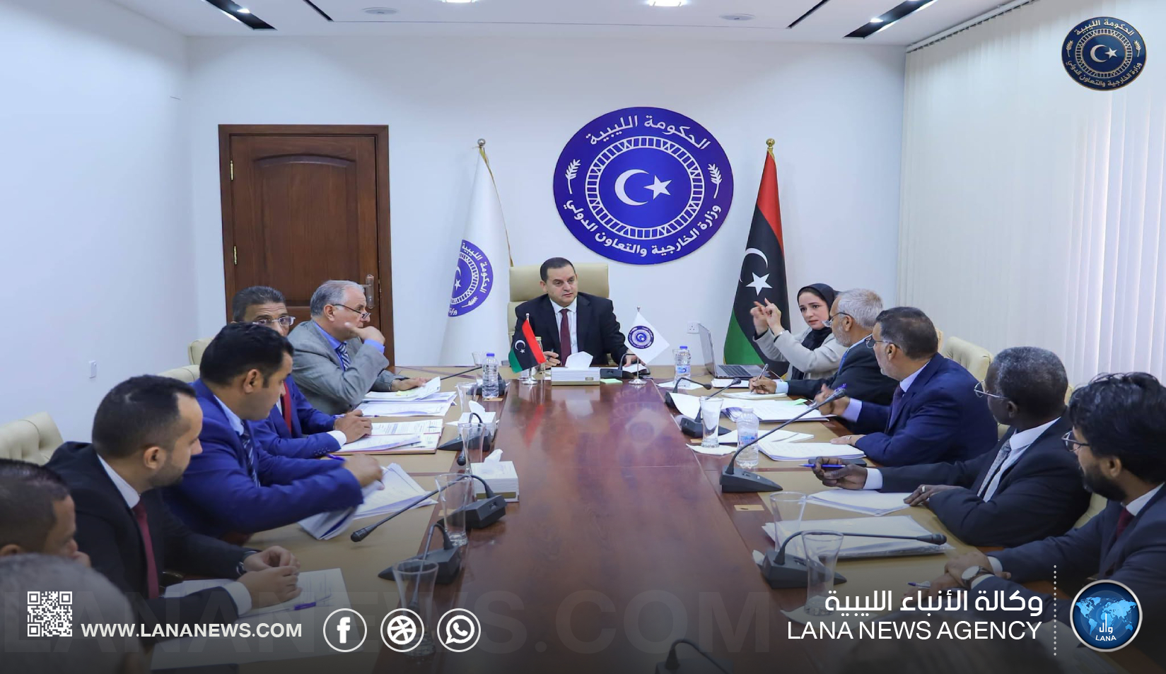 الحويج يبحث مستجدات التعاون الدولي وملفات المغتربين الليبيين