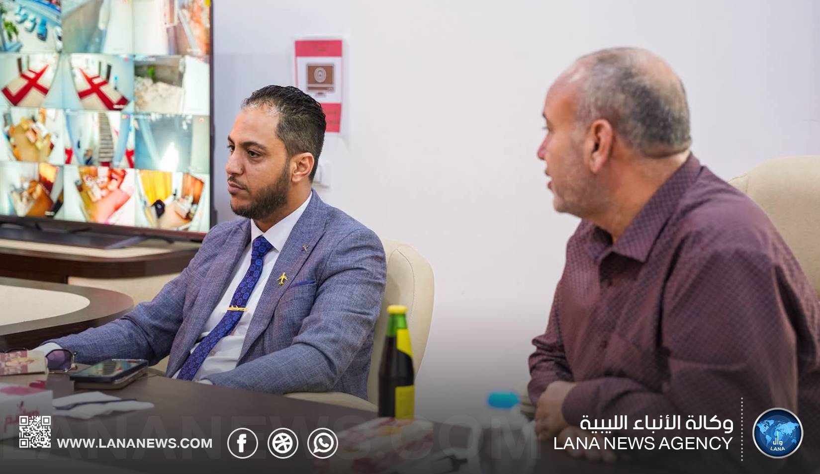 بحث آفاق الشراكة بين مطار خليج سرت وجامعة السلام