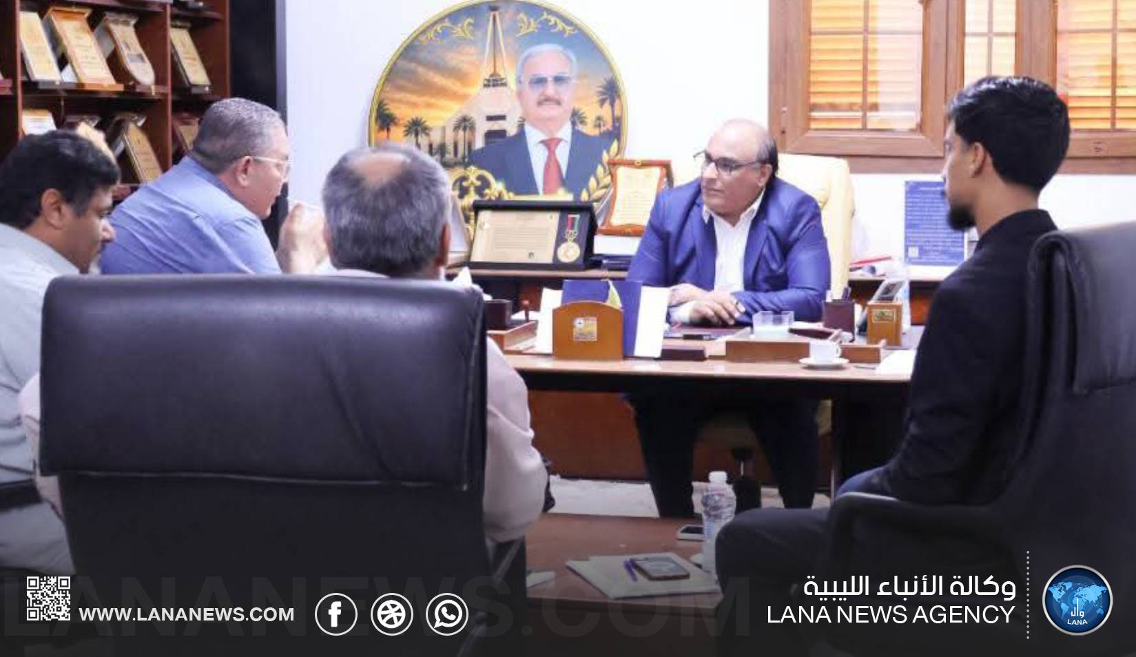 بحث تنظيم المخططات السكنية بسرت مع مصلحة التخطيط العمراني بالحكومة
