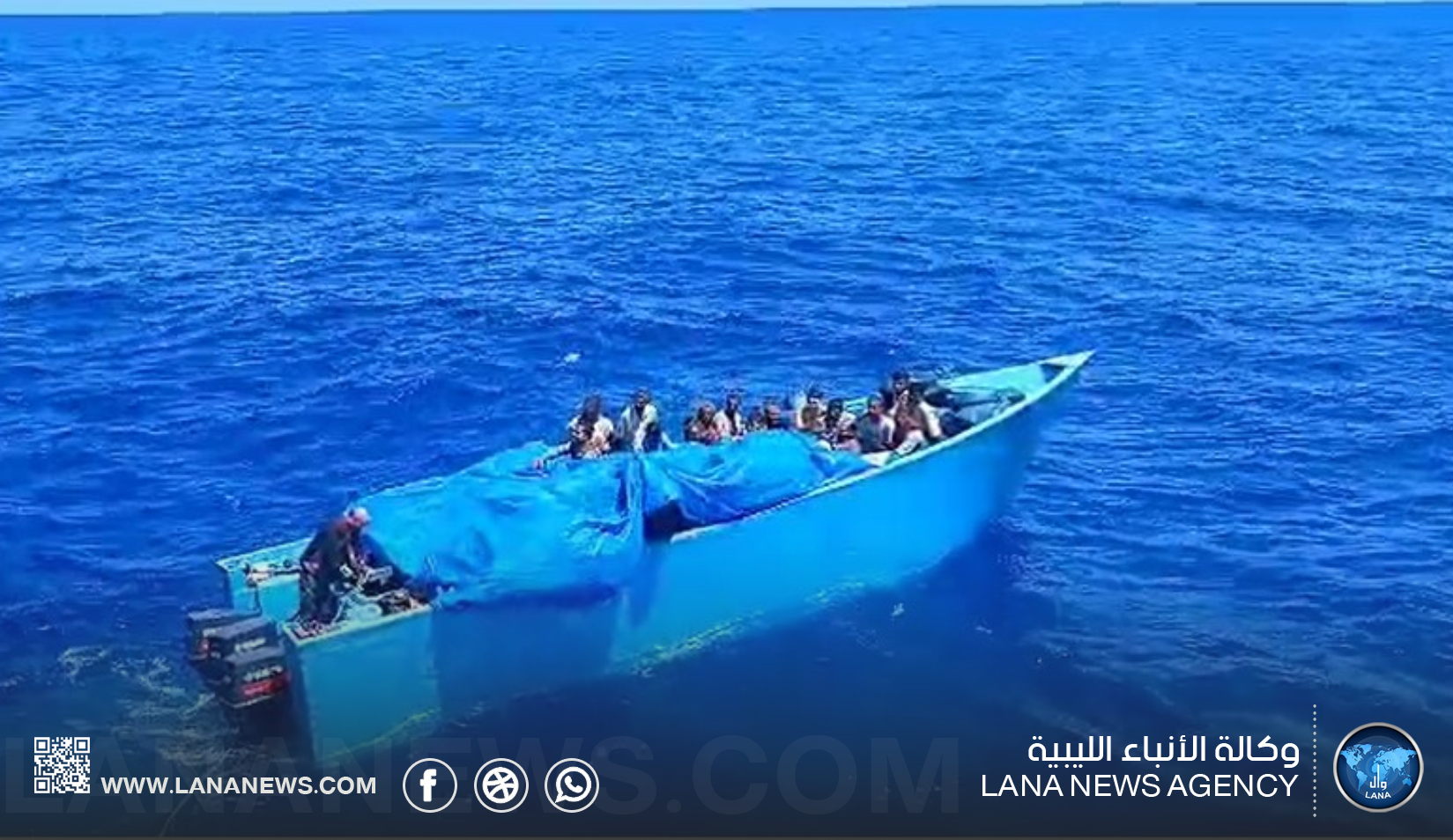 أمن السواحل بسرت ينقذ مهاجرين ويعترض قواربهم