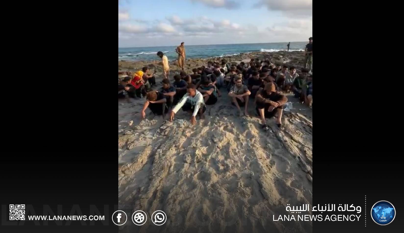 أمن السواحل يضبط مهاجرين غير شرعيين شرق سرت