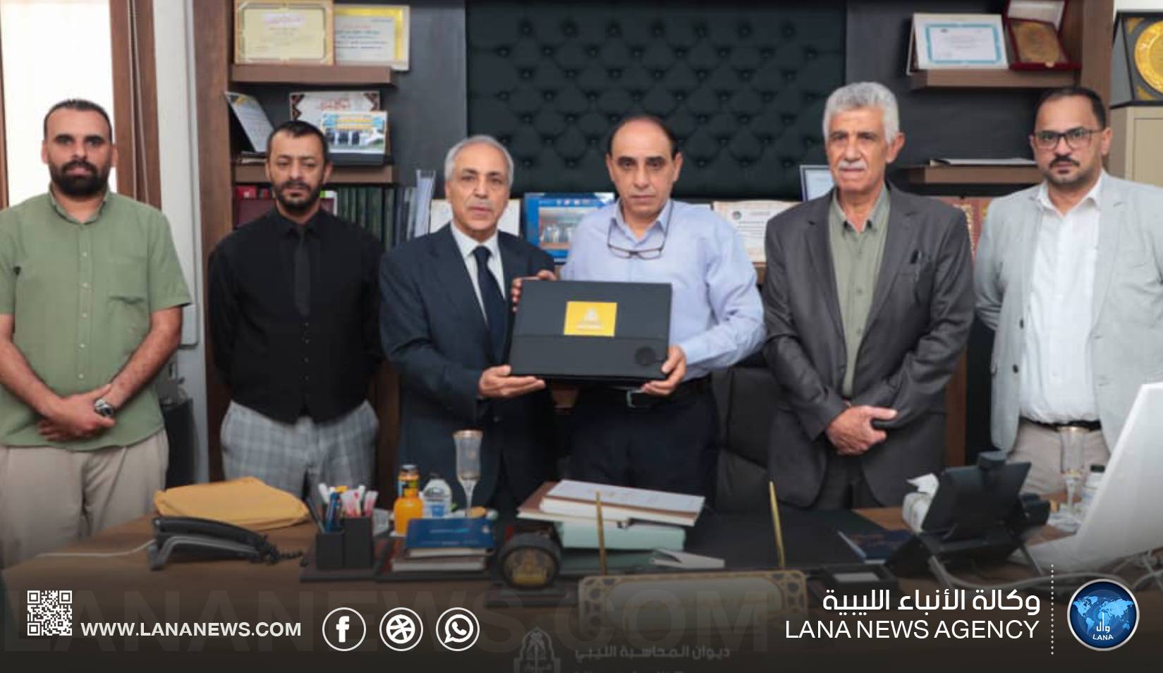 رئيس ديوان المحاسبة يبحث مع المحامي العام بالجبل الأخضر تعزيز التعاون المؤسسي