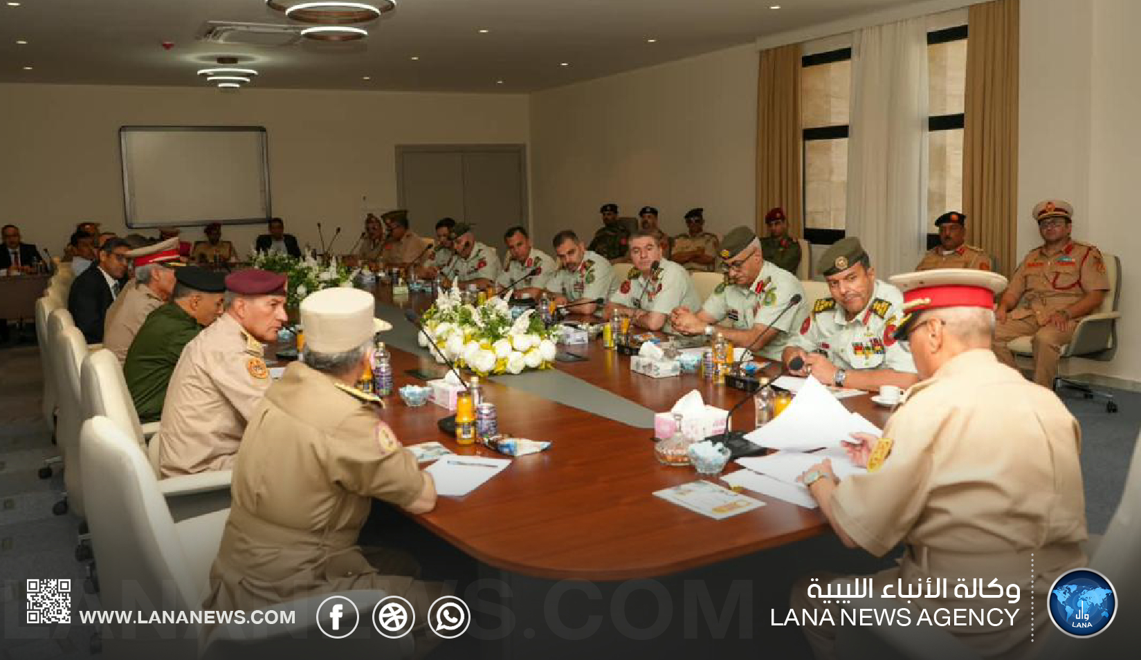 الأكاديمية العسكرية ببنغازي تبحث التعاون الأكاديمي مع الأردن