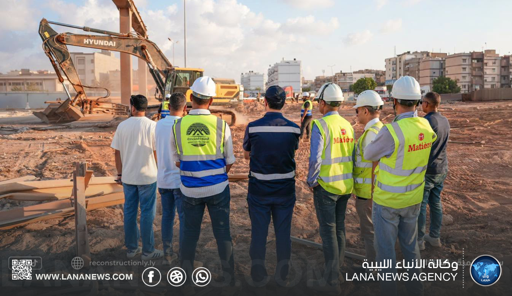 مدير عام صندوق التنمية يتابع أعمال جسر الجلاء ببنغازي