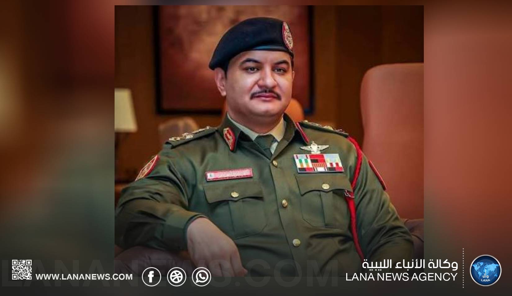 نائب القائد العام للقوات المسلحة يهنئ بذكرى تأسيس الجيش الليبي