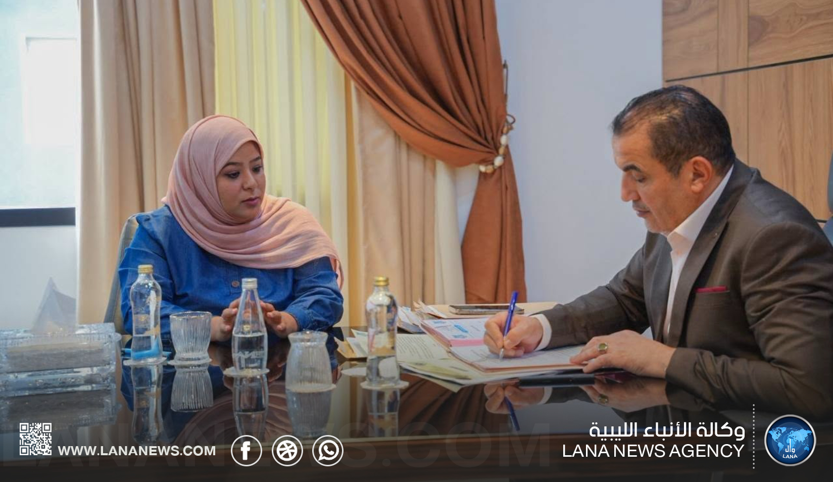 وزير الداخلية يبحث أوضاع المنتسبات وسبل تعزيز كفاءتهن في طبرق وسبها