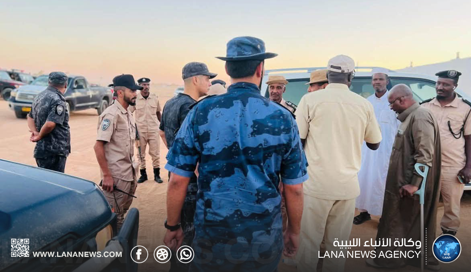وزير الدولة لشؤون الهجرة يتفقد مواقع في الكفرة ويؤكد مواصلة معالجة الملف