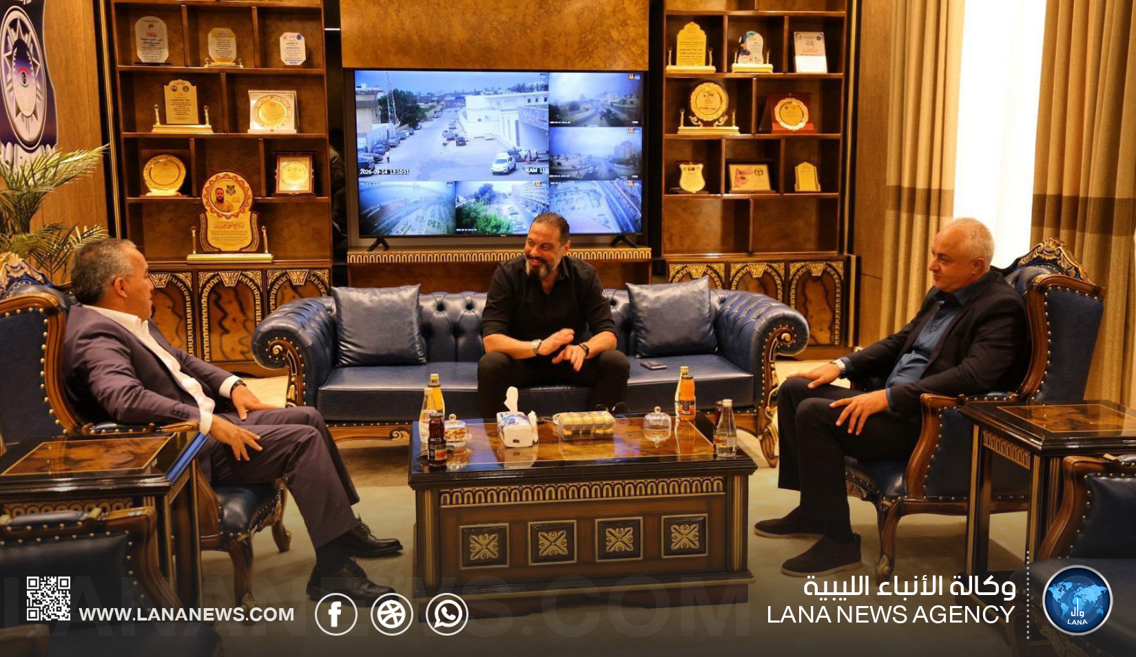وفد من مكتب النائب العام بطرابلس يبحث التنسيق مع مديرية أمن بنغازي