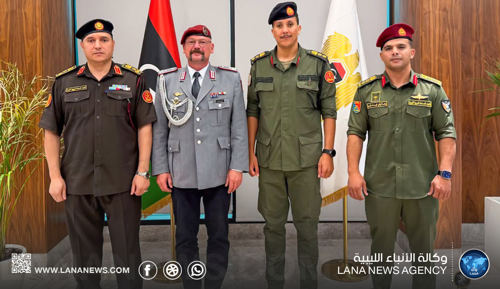 لجنة 3+3 تبحث مع الملحق العسكري الألماني التنسيق بشأن 