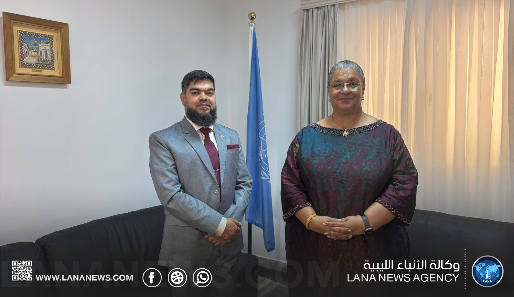 تيتيه تبحث مع سفيري بنغلاديش والهند التطورات الأمنية والاقتصادية في ليبيا