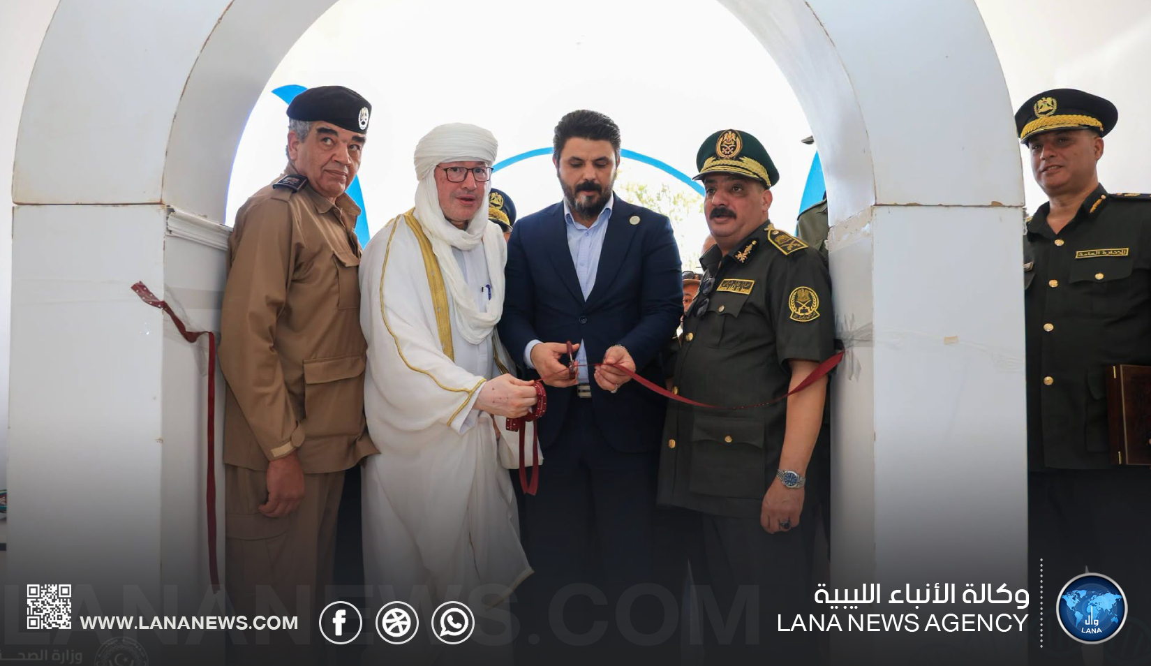 وكيل عام وزارة الصحة يُشارك في افتتاح قسم مراقبة الحدود البرية بالعوينات