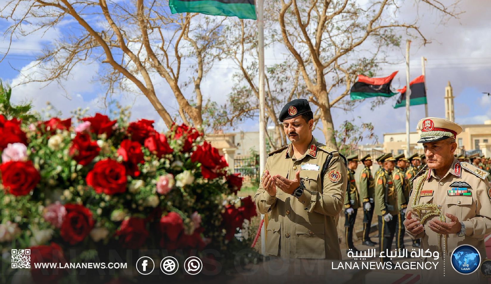 رئيس الأركان العامة يحيي ذكرى الشهيد ويضع حجر أساس مسجد بسلوق