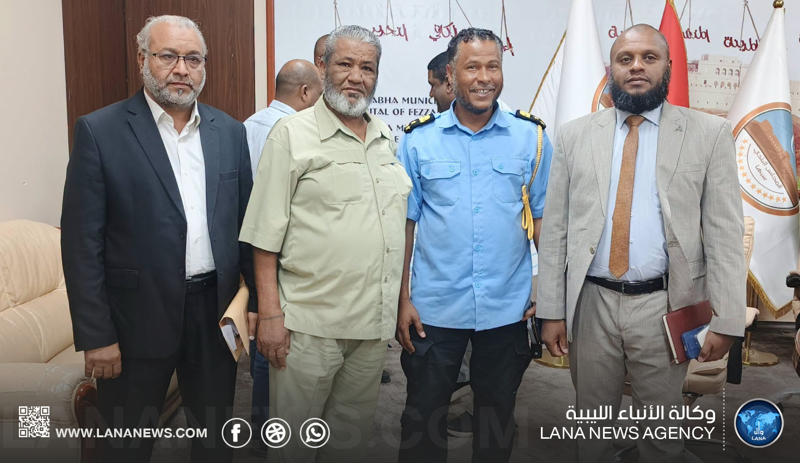 بلدية سبها والحرس البلدي يبحثان الاحتياجات وتنسيق الخدمات