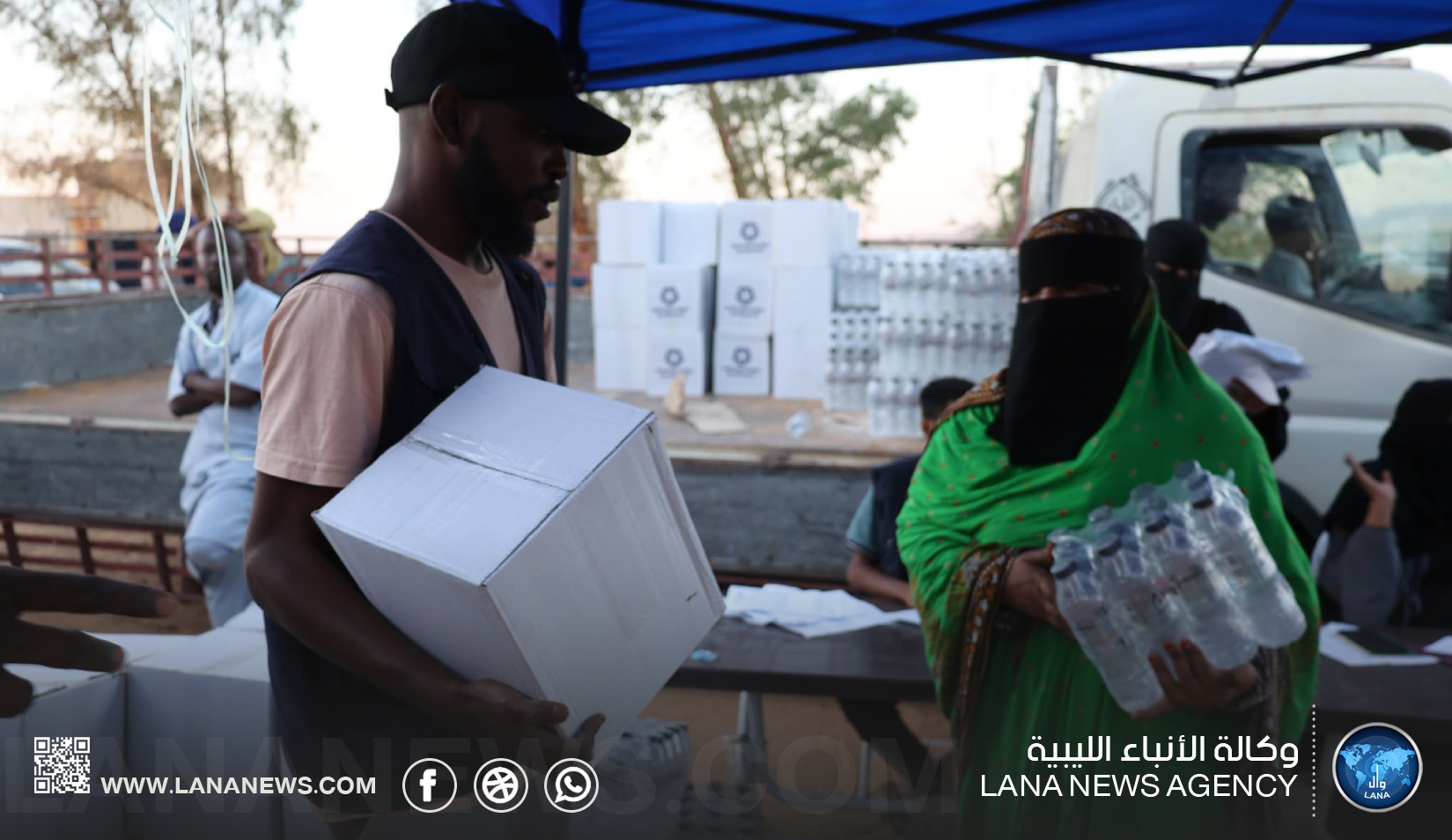 مؤسسة خليفة تواصل دعم متضرري السيول في غات