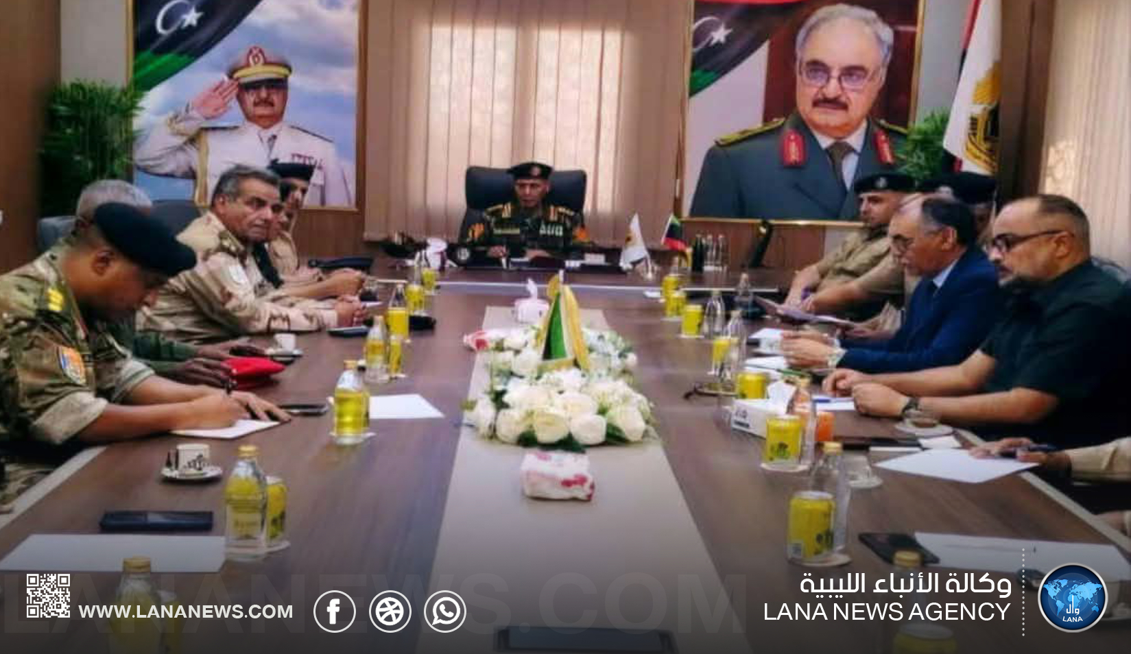 آمر الغرفة الأمنية المشتركة سرت يتابع العمل الأمني بالمنطقة