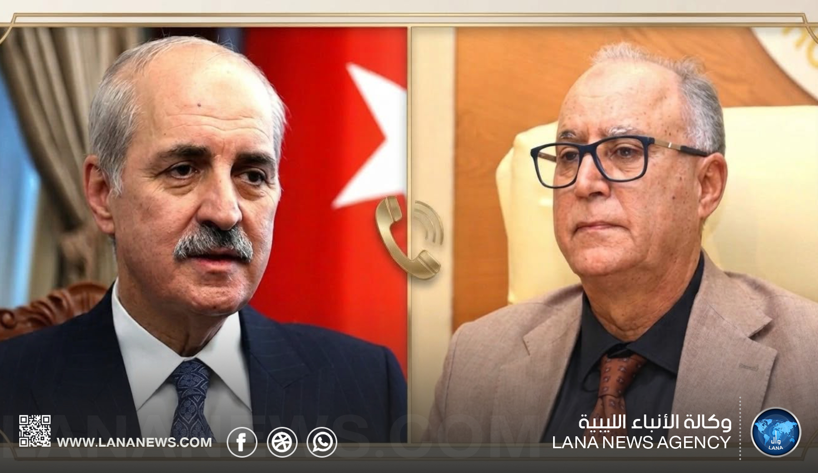 رئيس مجلس الأمة التركي يهنئ رئيس مجلس النواب ويشيد بالمصادقة على مذكرة التفاهم البحرية