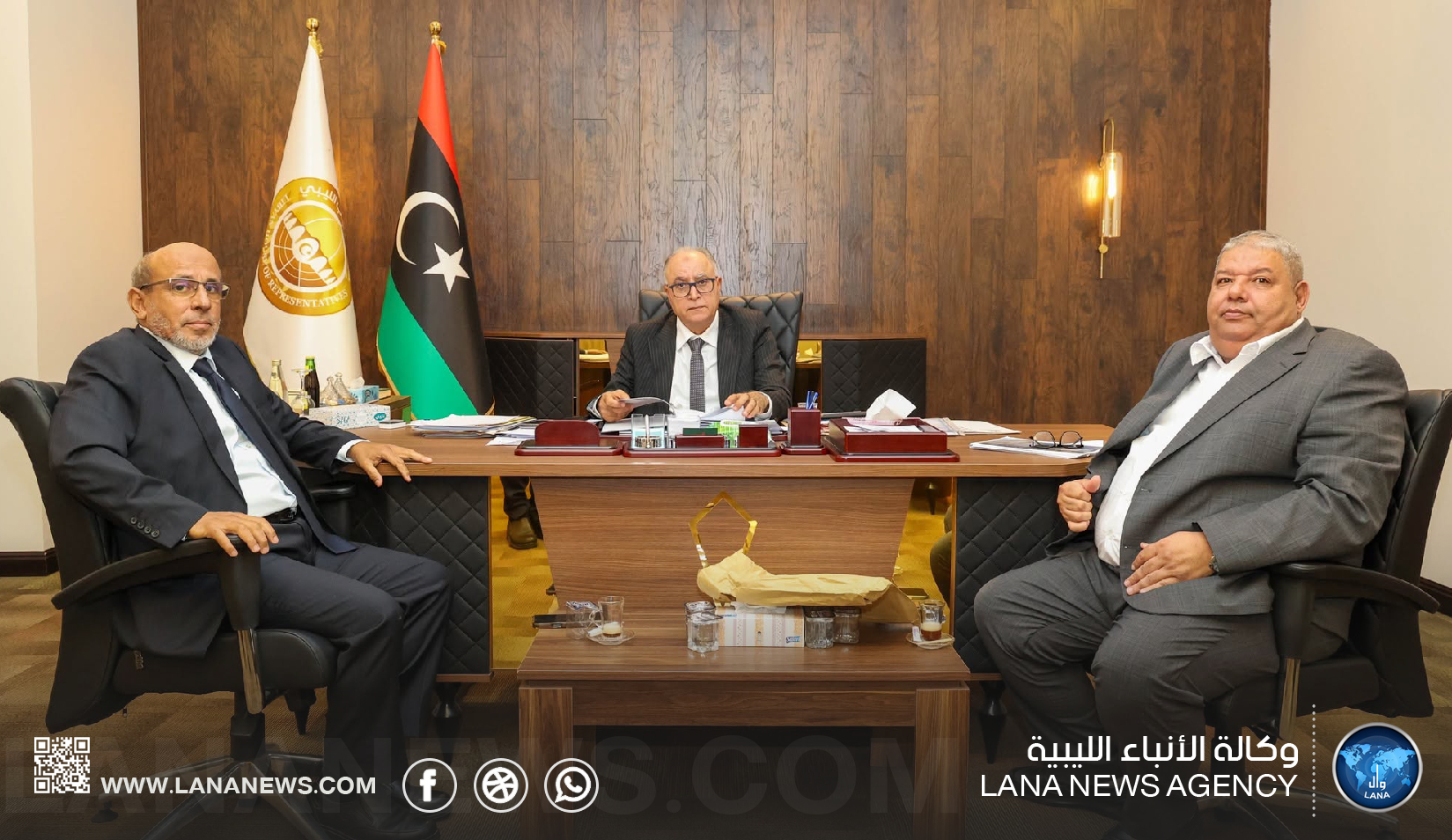 رئيس مجلس النواب يبحث أزمة الوقود وصيانة ميناء طبرق النفطي