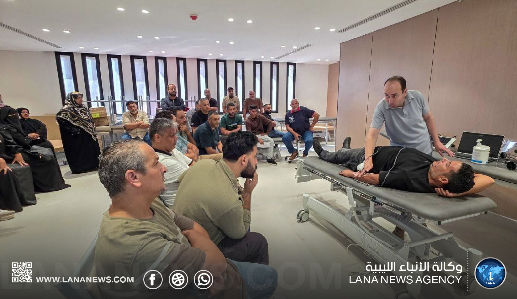 تدريب تخصصي لفنيي العلاج الطبيعي بمستشفى الجلاء في بنغازي