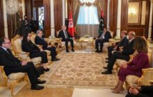 رئيس مجلس الرئاسي الدكتور محمد المنفي يستقبل الرئيس التونسي قيس سعيد في طرابلس