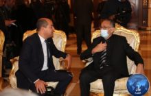 وزير الاقتصاد محمد الحويج يجتمع مع المستشار التونسي المكلف بالملفات الاقتصادية