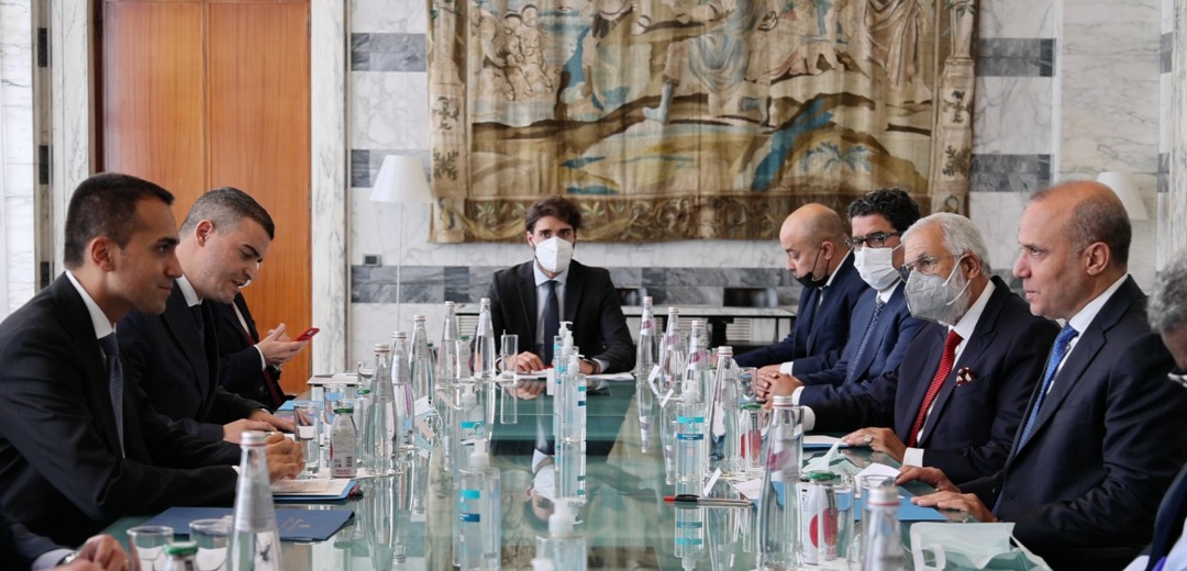اللافي يبحث مع وزير الخارجية الإيطالي آخر المستجدات السياسية في ليبيا وسُبل إجراء الاستحقاق الانتخابي