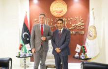 النويري يبحث مع سفير المانيا لدى ليبيا القضايا المتعلقة بالشأن الليبي وسُبل معالجتها