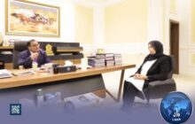 القيب يستقبل مدير مكتب الدراسات العليا والتدريب بكلية الآداب جامعة طرابلس 