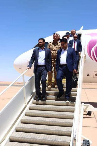 رئيس مجلس وزراء الحكومة يصل مدينة الكفرة