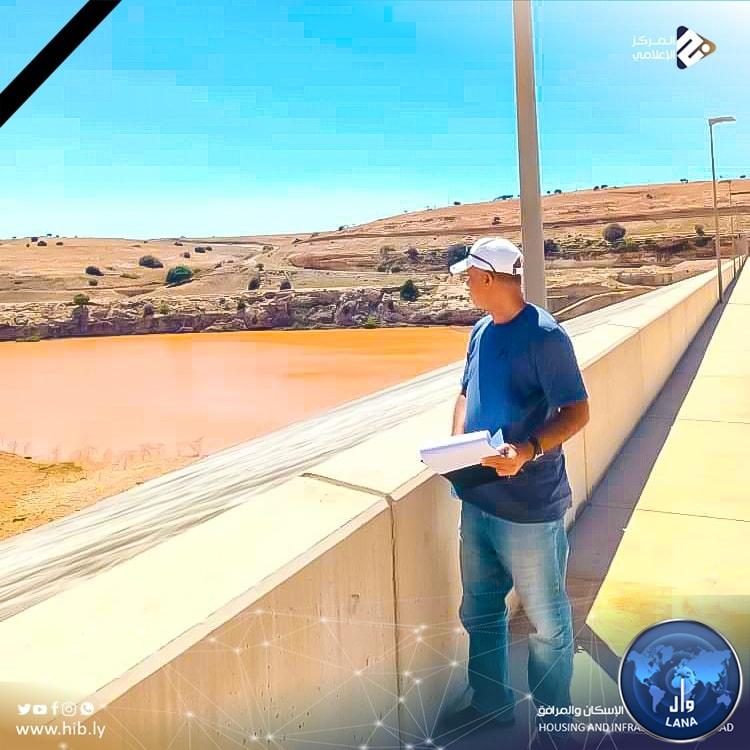 الفريق الميداني التابع لجهاز تنفيذ مشروعات الإسكان والمرافق يتفقد سد وادي القطارة