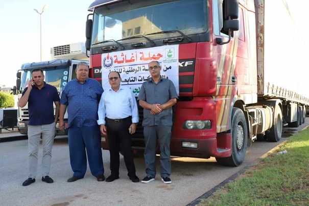 لجنة الطوارئ التابعة للمؤسسة الوطنية للنفط تُواصل إرسال المساعدات للمدن المتضررة