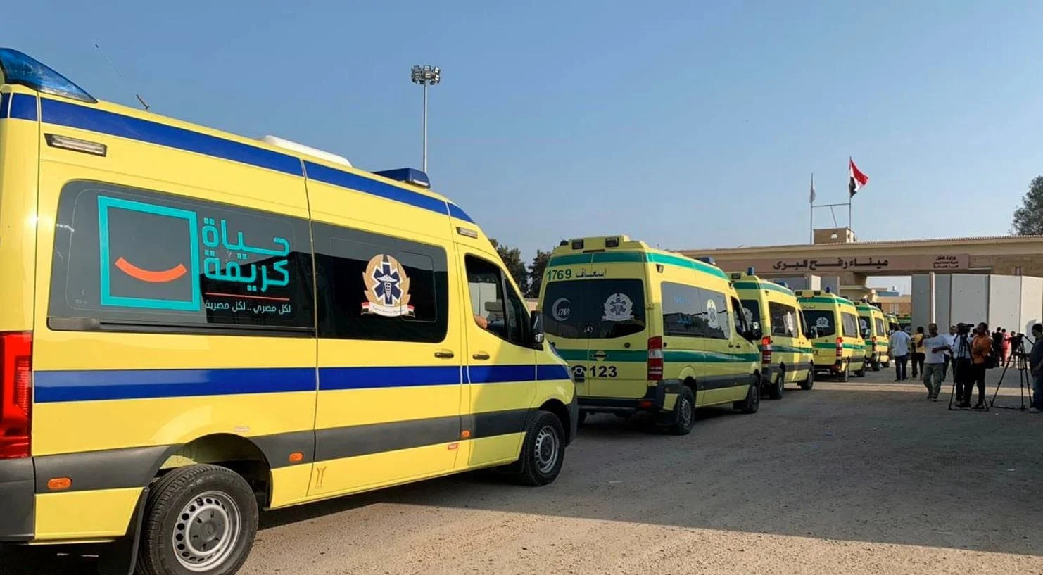 مصر تستقبل دفعة جديدة من الجرحى الفلسطينيين