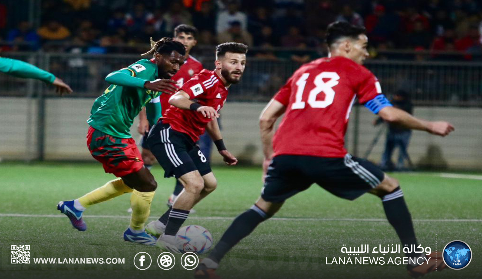 الشوط الأول من لقاء منتخبنا مع الكاميرون ينتهي بالتعادل الإيجابي
