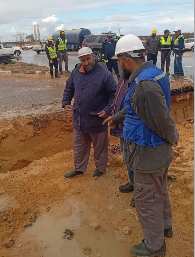 بدء مشروع تنفيذ خط الغاز 24 المغذي لمحطة كهرباء الخليج البخارية بسرت