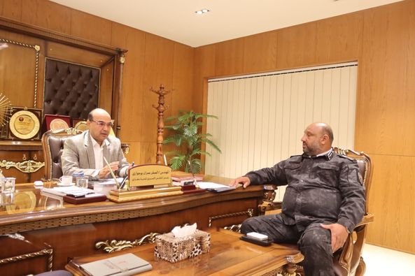 رئيس المجلس التيسيري لبلدية بنغازي يلتقي مدير فرع جهاز الحرس البلدي بنغازي